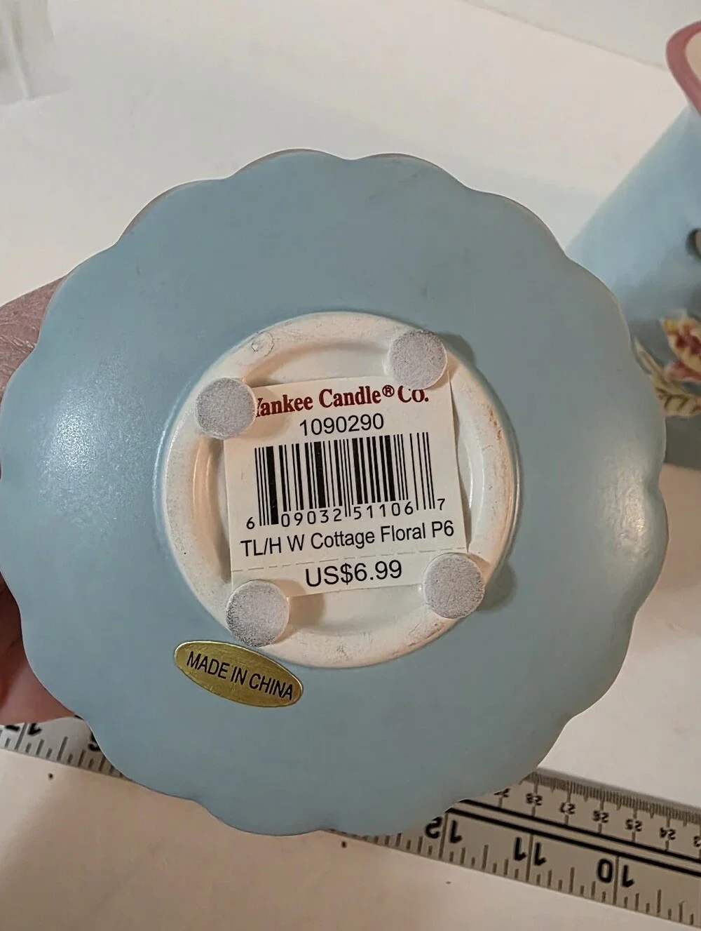 Yankee Candle Cottage Floral Wax Warmer Set 2003 Retired NWT